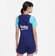 F.C. Barcelona VaporKnit Strike Women's Short-Sleeve Football Top - Blue
