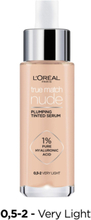 L'oreal Paris True Match Nude Plumping Tinted Serum 0,5-2 Very Light 30 Ml Foundation Makeup L'Oréal Paris