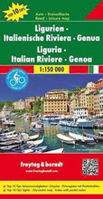 Liguria - Italian Riviera - Genoa Road Map 1:150 000