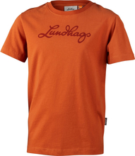 Lundhags Juniors' Lundhags Tee Amber T-shirts 110/116