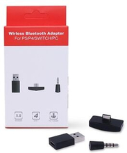 Trådløs Bluetooth 3,5 mm lydhovedtelefonadapter Type-C USB-modtager til PS5/PS4/Switch Game Console