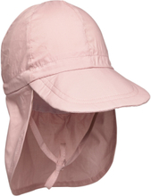 Cap W/Neck - Solid Colour Accessories Headwear Pink Melton