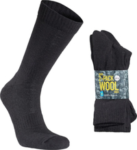 Seger Basic Wool Sock 2-pack Black Hverdagssokker 35-38