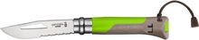 Opinel Opinel Outdoor Knife No8 Green Kniver 8.5CM