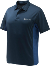 Beretta Beretta Unisex Flash Tech Polo Blue Total Eclipse T-shirts M