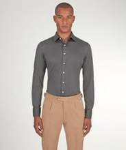 Camicia da uomo su misura, Reda Active, Verde Oliva in Jersey di Lana, Quattro Stagioni | Lanieri