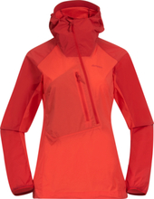 Bergans Women's Cecilie Light Wind Anorak Energy Red/Red Leaf Uforet friluftsjakker XS