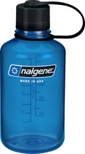 Nalgene 454ml Narrow Mouth Sustain Water Bottle SLATE BLUE Flasker OneSize