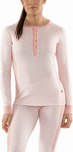 Termo Women's Long Sleeve Jumper Buttons Soft Pink Underställströjor S