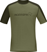 Norrøna Norrøna Men's Falketind Equaliser Merino T-Shirt Olive Night/Rosin Undertøy overdel S