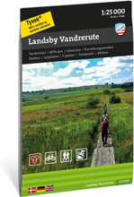 Calazo förlag Landsby vandrerute 1:25 000 NoColour Litteratur OneSize