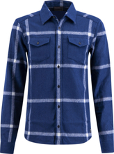 Ulvang Unisex Yddin Wool Flanell Shirt New Navy/Vanilla Langermede skjorter M