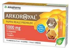 Arkopharma Arkoroyal Pappa Reale Premium 1000 Mg Con 11 Vitamine Senza Zucchero 10 Fiale