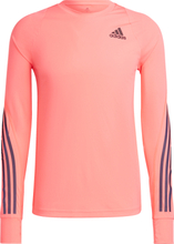 Adidas Men's Run Icon Full Reflective 3-Stripes LS Tee Acid Red Langermede treningstrøyer XXL