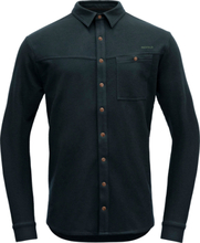 Devold Devold Men's Keipen Merino Button Shirt Ink Långärmade skjortor XXL