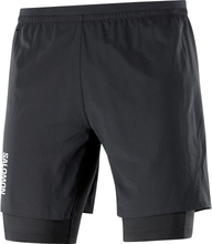 Salomon Men's Cross Twinskin Shorts DEEP BLACK/ Träningsshorts S