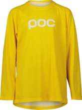 POC Kids' Essential MTB Long-Sleeve Jersey Aventurine Yellow Langermede treningstrøyer 160