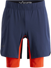 Swix Men's Pace Hybrid Shorts Dark Navy / Lava Treningsshorts XXL