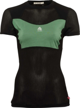 Aclima Women's WoolNet Light T-Shirt Jet Black / Dark Ivy Kortärmade träningströjor S