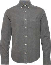 D1. Reg Ut Herringb Shirt Tops Shirts Casual Grey GANT