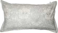 H Ysuckle & Tulip Pillowcase Home Textiles Bedtextiles Pillow Cases Grey Mille Notti