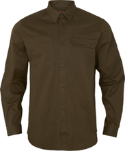 Härkila Men's Trym Long Sleeve Shirt Willow green Langermede skjorter M