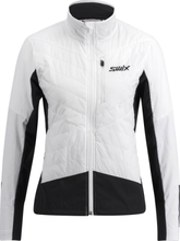 Swix Women's Dynamic Hybrid Insulated Jacket Bright White/Black Treningsjakker fôrede L