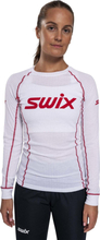 Swix Women's RaceX Classic Long Sleeve Bright White/Swix Red Underställströjor L