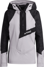 Adidas Women's TERREX Techrock RAIN.RDY Anorak Black/Sildaw Skalljakker S