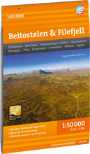 Calazo förlag Turkart Beitostølen & Filefjell 1:50.000 Nocolour Böcker & kartor OneSize