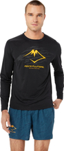 Asics Asics Men's Fujitrail Logo Ls Top Performance Black/Carbon/ Fellow Yellow Langermede treningstrøyer S