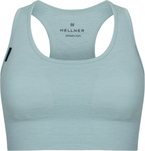 Hellner Hellner Women's Merino Wool Seamless Bra Blue Haze Underkläder XS/S