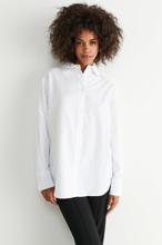 Gina Tricot - Oversized oxford shirt - Paitapuserot - White - XS - Female