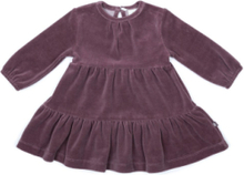 Dress Velour, Dark Rose Dresses & Skirts Dresses Partydresses Purple Smallstuff
