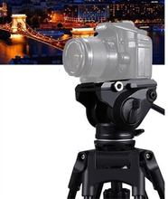 PULUZ PU3501 Heavy Duty videokamera Stativ Action Fluid Drag Head med glidende plade til DSLR & SLR