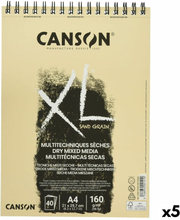 Ritblock Canson XL Sand Naturell A4 5 antal 40 Blad 160 g/m2