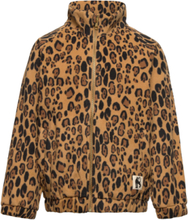 Leopard Fleece Jacket Outerwear Fleece Outerwear Fleece Jackets Multi/patterned Mini Rodini