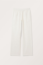 Relaxed Fit Linen Blend Trousers - White