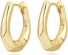 The Mini Delphine Hoops- Gold Accessories Jewellery Earrings Hoops Gold LUV AJ