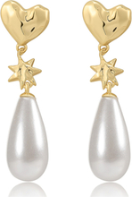 The Pearl Star Studs- Gold Ørestickere Smykker Gold LUV AJ