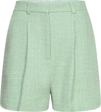 Daisy High Rise Boucle Shorts Designers Shorts Paper Bag Shorts Green Malina