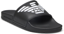 Slipper Pu+Eagle Log Shoes Summer Shoes Sandals Pool Sliders Black Emporio Armani