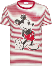 Mickey Patch Tops T-shirts & Tops Short-sleeved Red Desigual