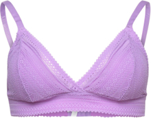 Sublime We Care - N*8 Triangle Lingerie Bras & Tops Soft Bras Bralette Purple Etam