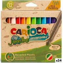 Tuschpennor Carioca Jumbo Eco Family 24 Delar Multicolour