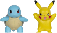 Pokemon Battle Figure 2 Pk Squirtle And Pikachu Toys Playsets & Action Figures Action Figures Multi/patterned Pokemon