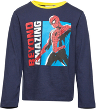 Long-Sleeved T-Shirt T-shirts Long-sleeved T-shirts Marineblå Spider-man*Betinget Tilbud