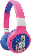 LEXIBOOK Barbie 2in1 Bluetooth®-kabel, foldbare hovedtelefoner med sikker lydstyrke
