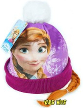 Zimowa czapka z warkoczem Frozen "Anna" 52 cm