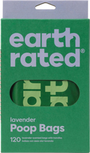 Earth Rated 120 st Eco-Friendly Bajspåsar Med Handtag - Lavendel